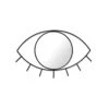 Doiy Cyclops Wall Mirror M Size Black ّ