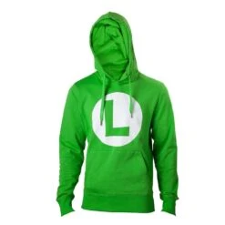 Difuzed Nintendo - Green Hoodie With L Logo In Front