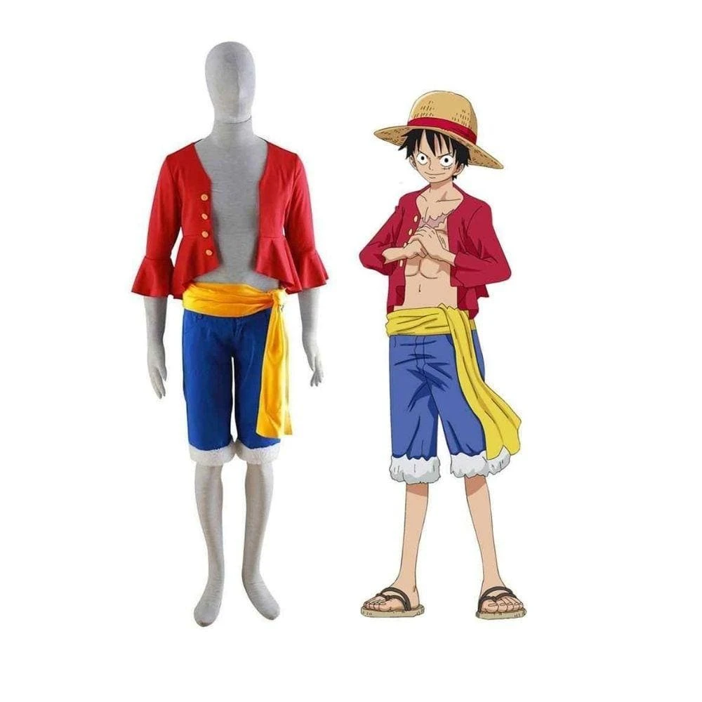 One Piece Monkey D Luffy Mens Medium With Hat 1 One Piece Monkey D Luffy Mens Medium With Hat