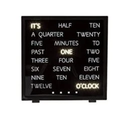 Out Of The Blue Clock With English Words