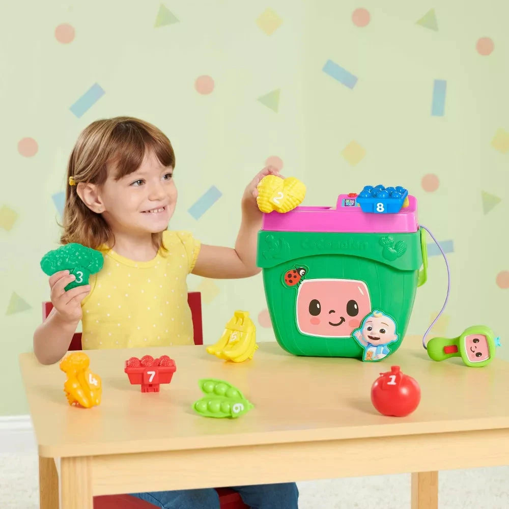JAZWARES Cocomelon Veggie Fun Learning Basket 3 JAZWARES Cocomelon Veggie Fun Learning Basket - Image 3