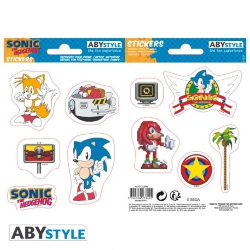 SONIC - Stickers - 16x11cm/ 2 Sheets 1 SONIC - Stickers - 16x11cm/ 2 Sheets