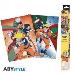 Naruto Shippuden 52X38 Cm Set 2 Chibi Posters Team 7by Abysse