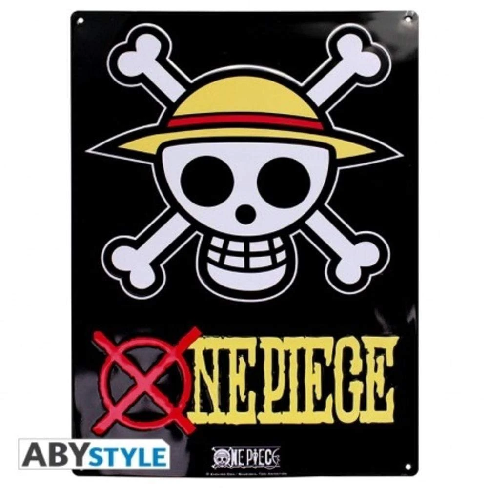 One Piece - Plaque Metal "Skull - Luffy" 1 One Piece - Plaque Metal "Skull - Luffy"