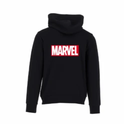 Marvel Logo Hoodie Black By Abysse