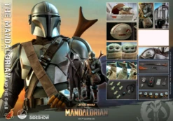 Star Wars Mandalorian & Child 1:4 Action Figure Set By Hot Toys -Model Product Shop CMC 607034 000 003