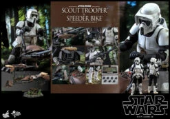 Star Wars Return Of The Jedi - Scout Trooper & Speeder Bike 1/6 Scale Figure Set By Hot Toys -Model Product Shop CMC 609229 000 003