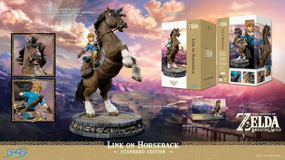 THE LEGEND OF ZELDA: BREATH OF THE WILD - LINK ON HORSEBACK (STANDARD) STATUE BY FIRST 4 FIGURES 4 THE LEGEND OF ZELDA: BREATH OF THE WILD - LINK ON HORSEBACK (STANDARD) STATUE BY FIRST 4 FIGURES - Image 4