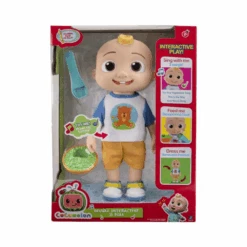 JAZWARES CoComelon Deluxe Interactive JJ Doll 11.8 Plush Toy