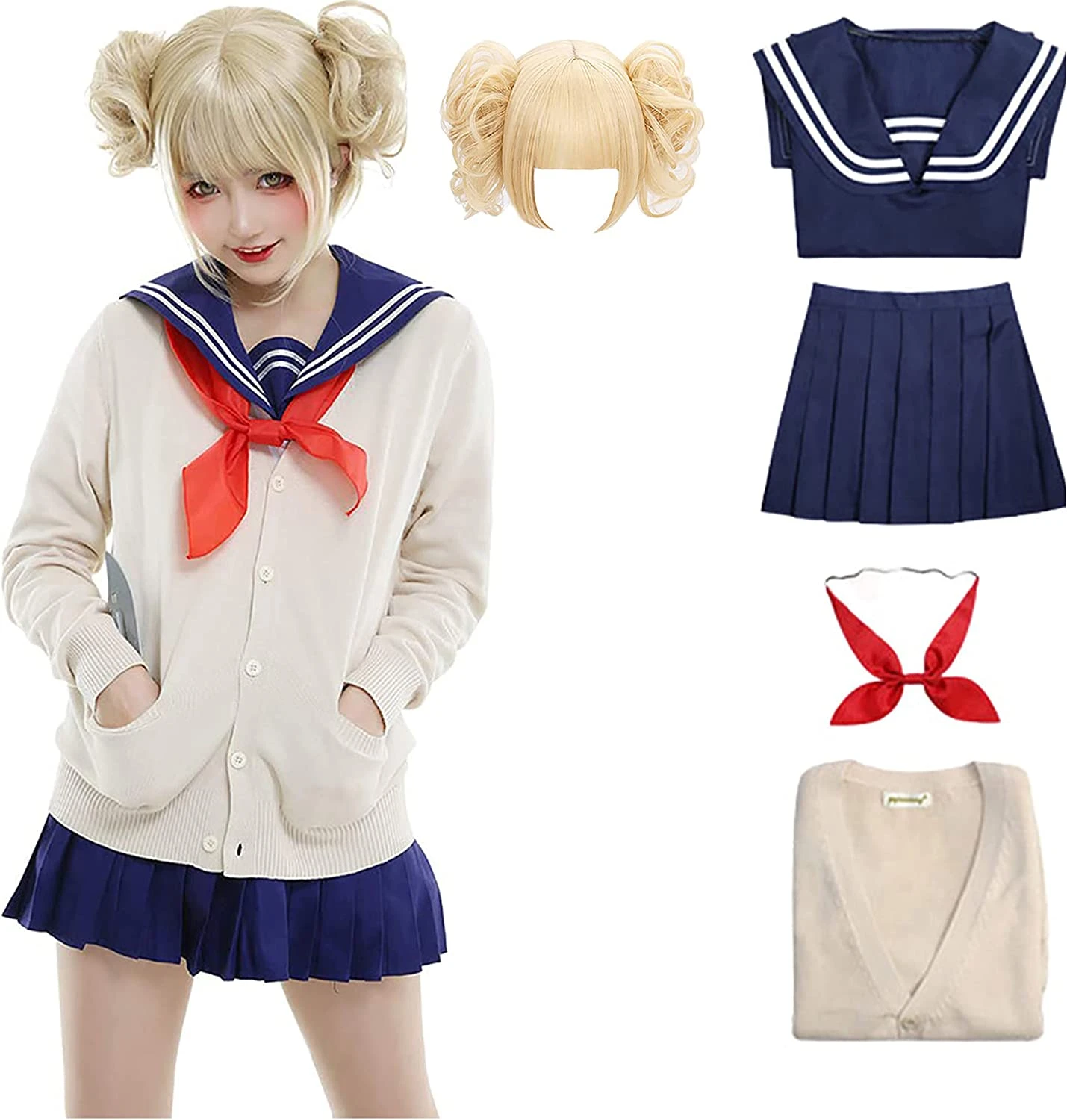 My Hero Academia Himiko Toga Costume And Wig For Adults (XL) 3 My Hero Academia Himiko Toga Costume And Wig For Adults (XL) - Image 3