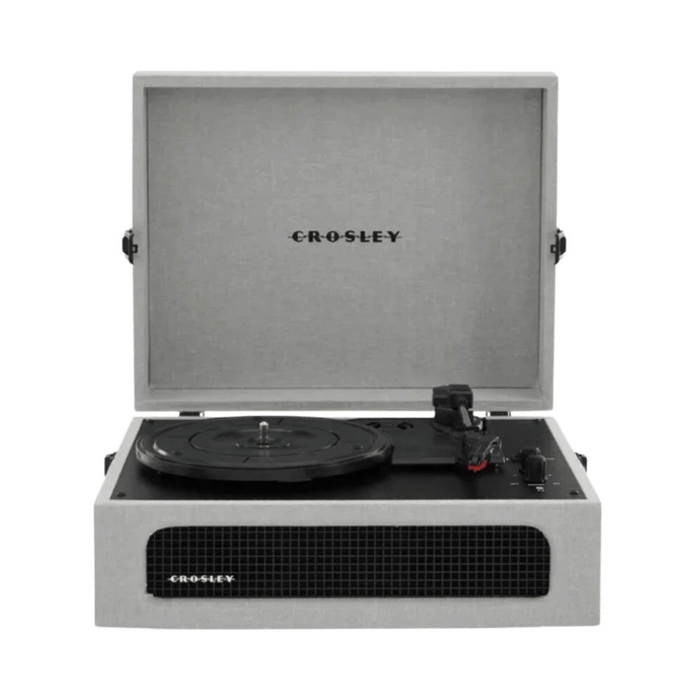 VOYAGER PORTABLE TURNTABLE WITH BLUETOOTH OUT - GRAY By CROSLEY 1 VOYAGER PORTABLE TURNTABLE WITH BLUETOOTH OUT - GRAY By CROSLEY
