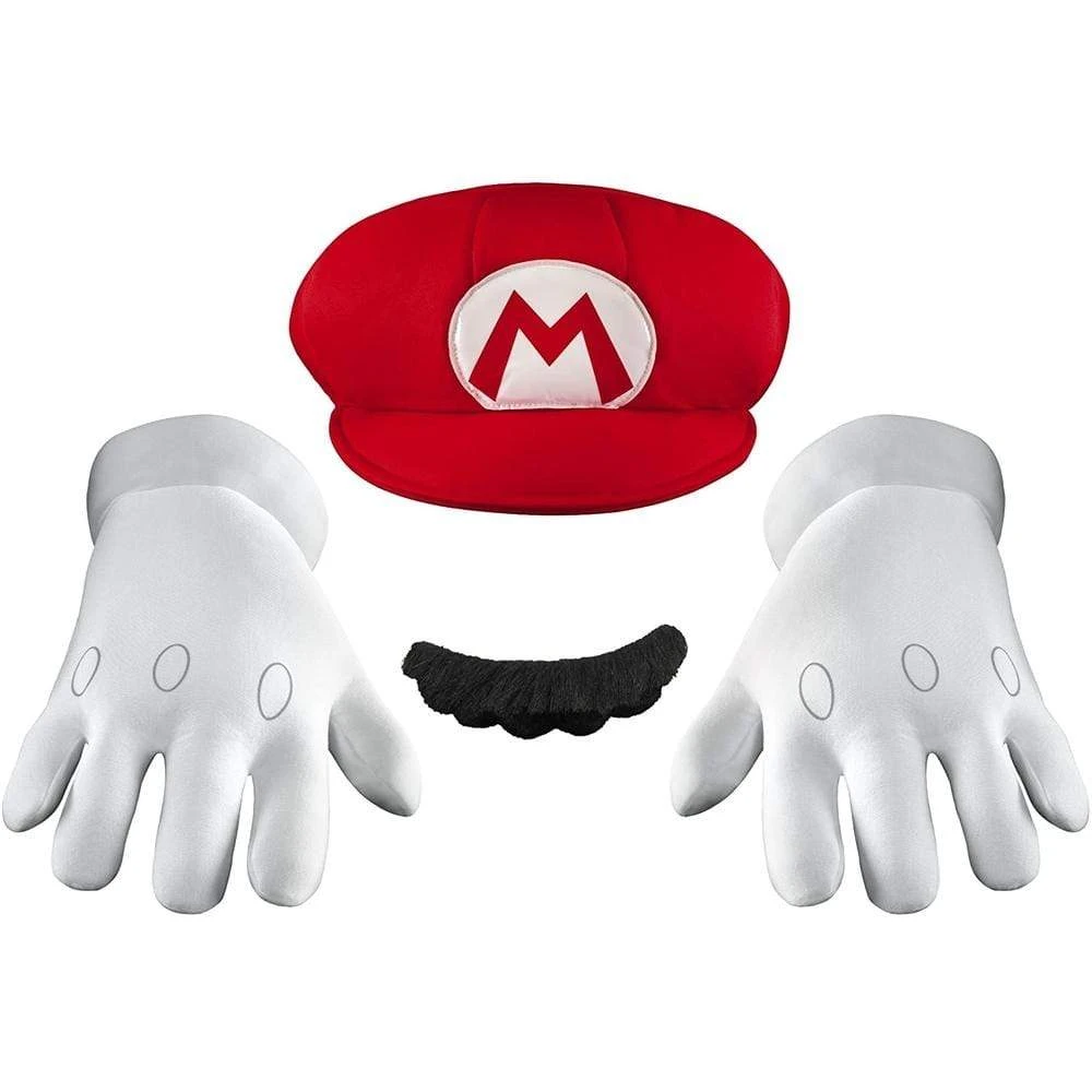 Disguise Nintendo Super Mario Adults Red Hat & Moustache Plumber 1 Disguise Nintendo Super Mario Adults Red Hat & Moustache Plumber