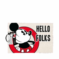 MICKEY MOUSE - HELLO FOLKS (DOORMAT) BY PYRAMID