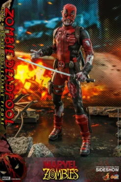 Marvel ZOMBIE DADPOOL 1/6 Scale Action Figure By Hot Toys -Model Product Shop HK 607096 000 005