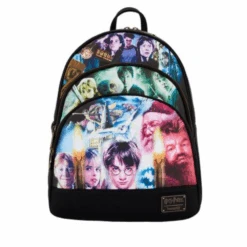 Harry Potter Triology Triple PocketLeather Bagpack By Loungefly