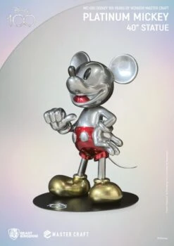 BEAST KINGDOM Disney 100 Years Of Wonder Master Craft Platinum Mickey 40" Statue -Model Product Shop MC 080 000 003