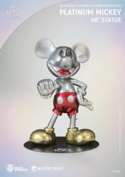 BEAST KINGDOM Disney 100 Years Of Wonder Master Craft Platinum Mickey 40" Statue -Model Product Shop MC 080 000 004