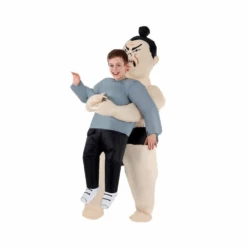 Sumo Pick Me Up Inflatable Costume For Kids