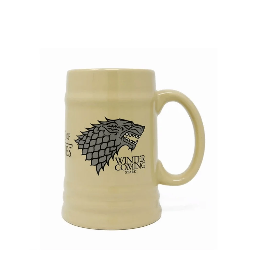 GAME OF THRONES - HOUSE STARK (CERAMIC STEIN MUG) By Pyramid 1 GAME OF THRONES - HOUSE STARK (CERAMIC STEIN MUG) By Pyramid