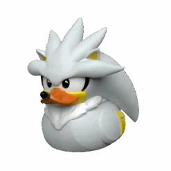Sonic 1st Edition Silver The Hedgehog Rubber Duck By TUBBZ