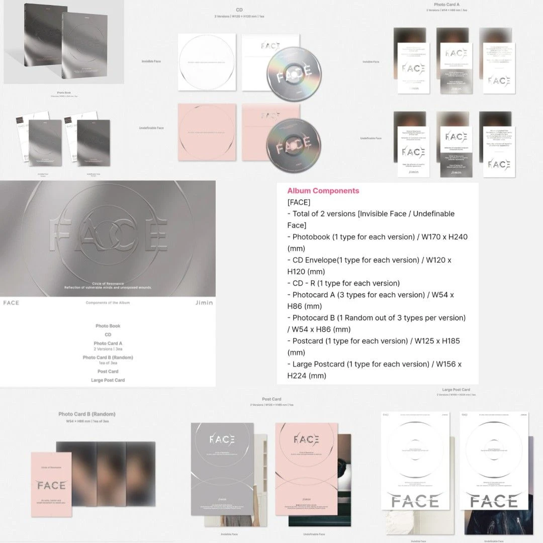 JIMIN Solo Album - FACE - CD 2 JIMIN Solo Album - FACE - CD - Image 2