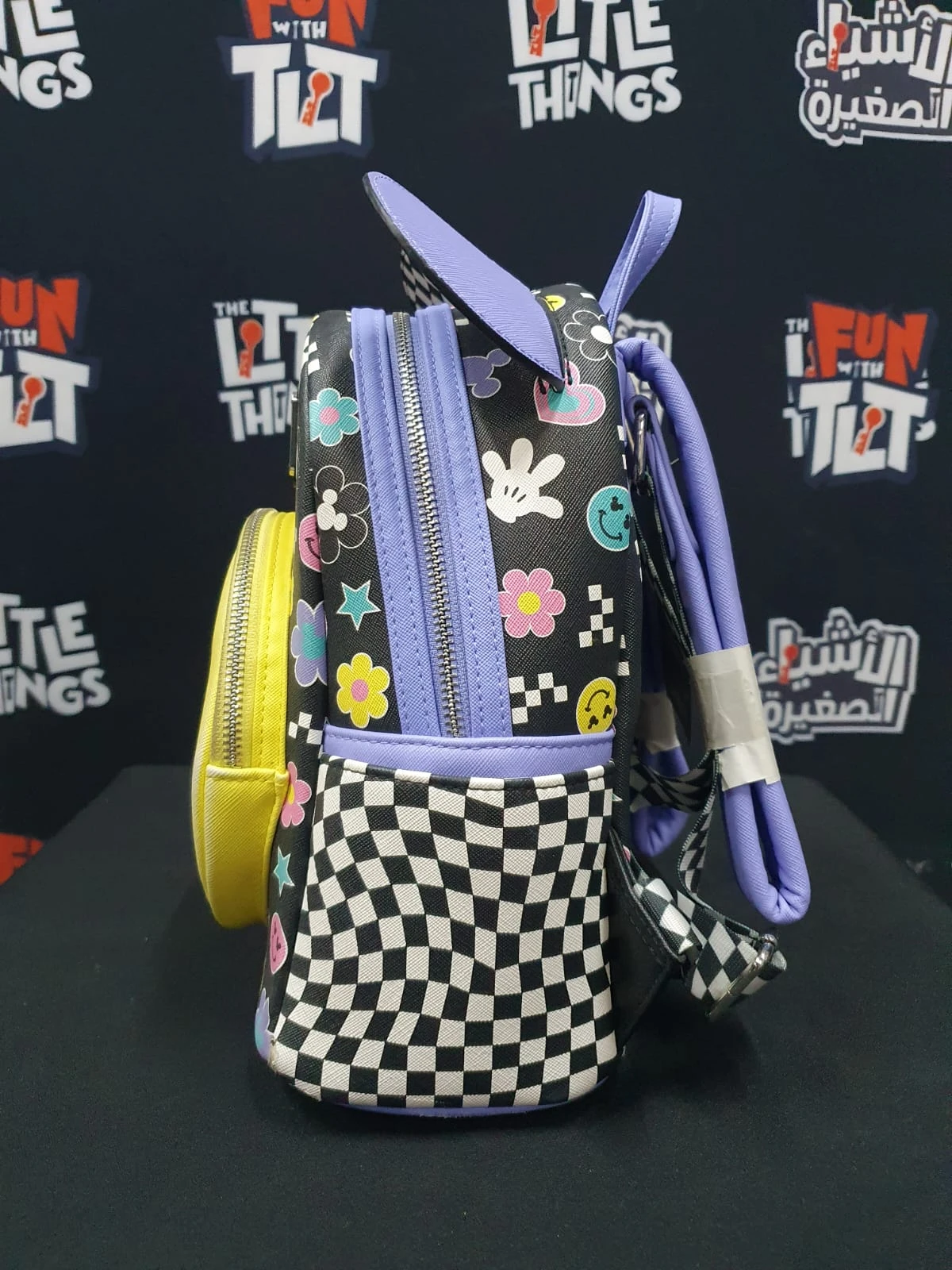 Damage LOUNGEFLY! LEATHER: DISNEY MICKEY Y2K MINI BACKPACK (FADED PAINT) 5 Damage LOUNGEFLY! LEATHER: DISNEY MICKEY Y2K MINI BACKPACK (FADED PAINT) - Image 5