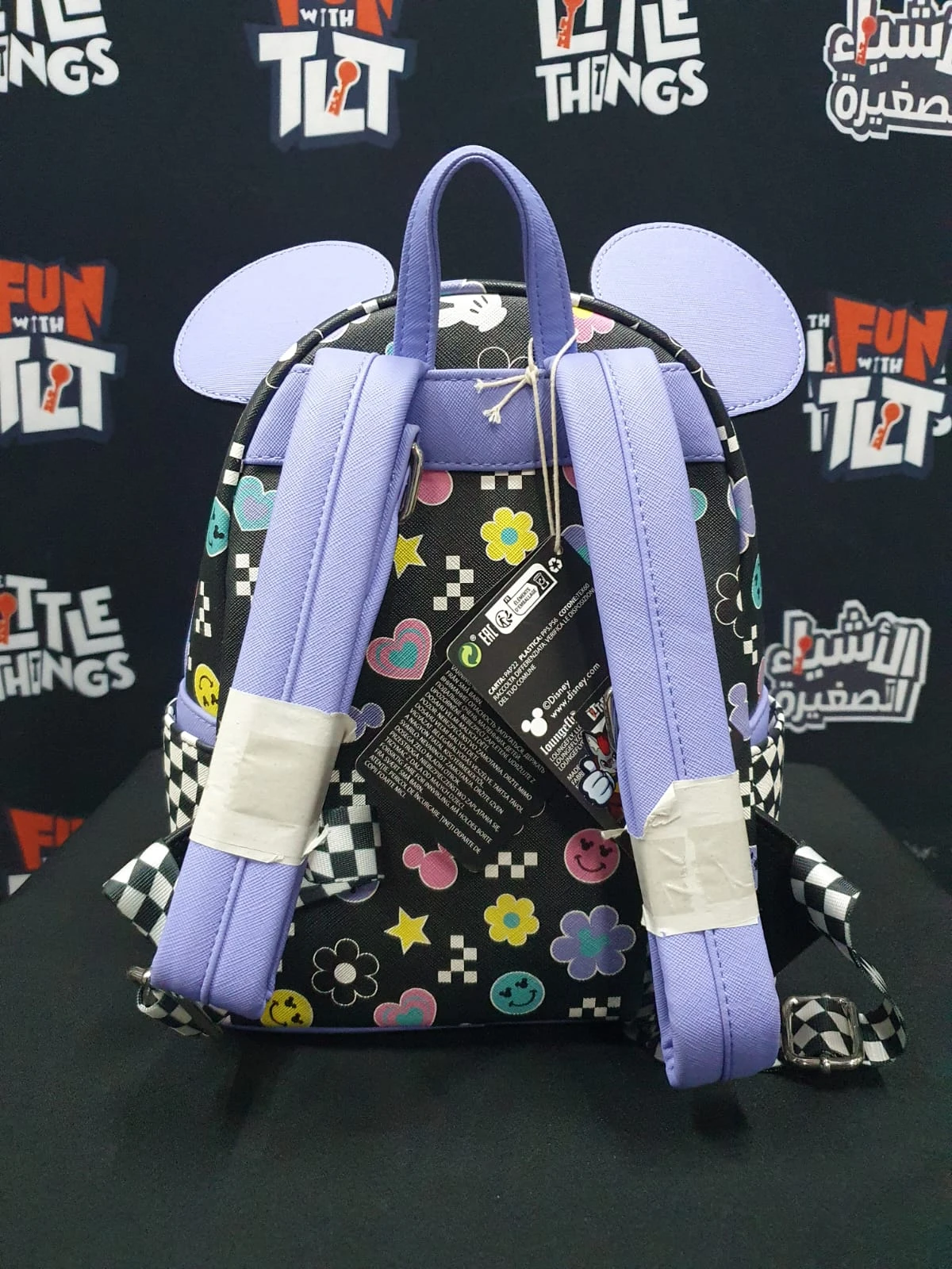 Damage LOUNGEFLY! LEATHER: DISNEY MICKEY Y2K MINI BACKPACK (FADED PAINT) 6 Damage LOUNGEFLY! LEATHER: DISNEY MICKEY Y2K MINI BACKPACK (FADED PAINT) - Image 6