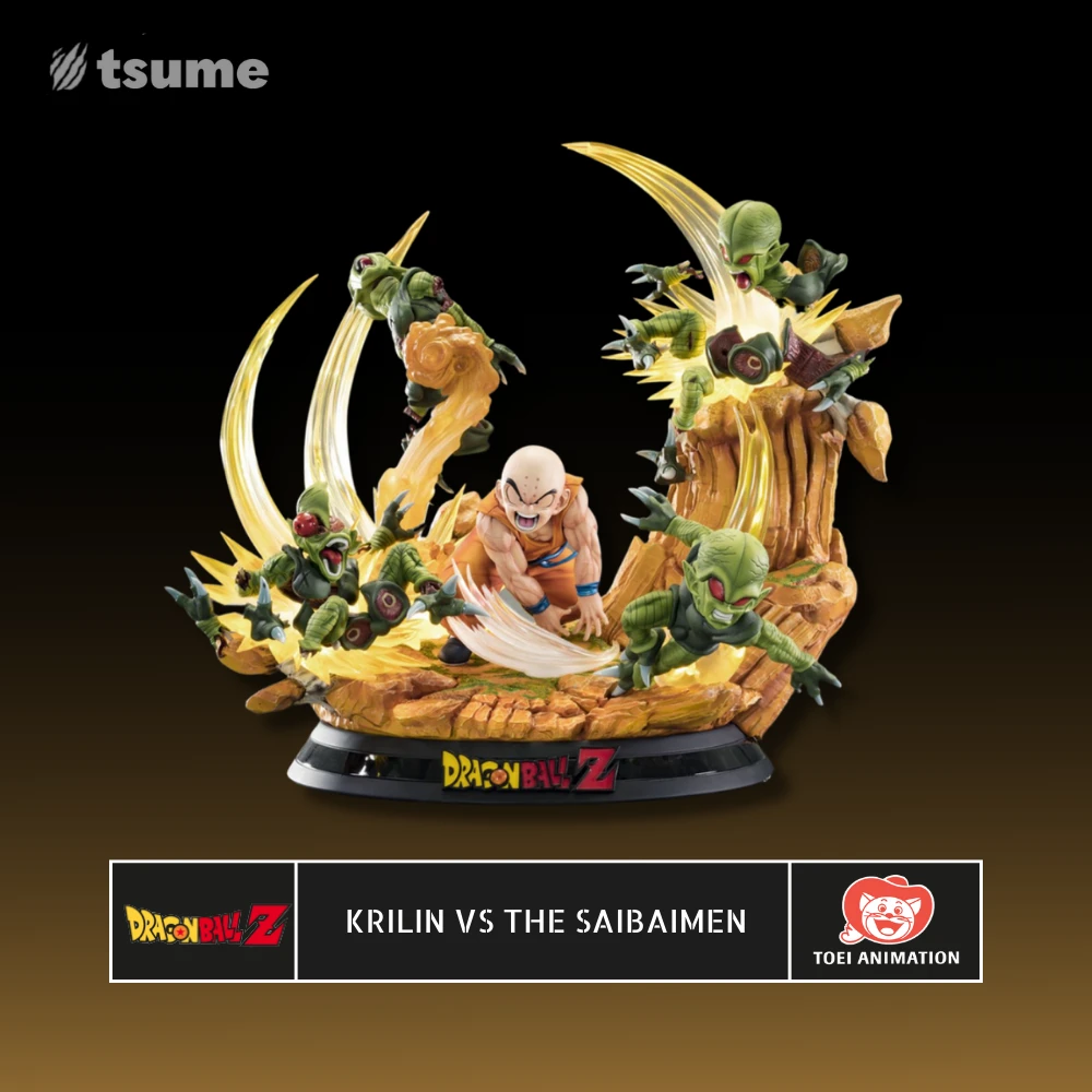 Dragon Ball Z Krilin Vs The Saibaimen 1/6 Scale High Quality Statue By Tsume Art 1 Dragon Ball Z Krilin Vs The Saibaimen 1/6 Scale High Quality Statue By Tsume Art