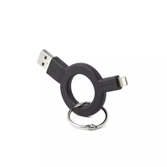 Charge And Sync Keychain Black 1 Charge And Sync Keychain Black